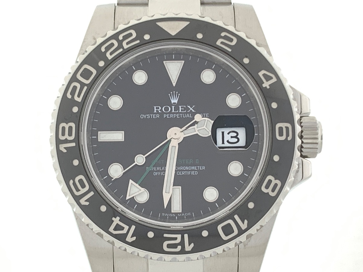 ロレックス(ROLEX) GMTマスターII ブラック 116710LN ステンレススティール