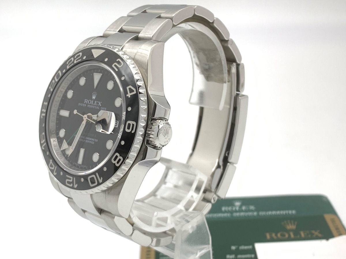 ロレックス(ROLEX) GMTマスターII ブラック 116710LN ステンレススティール