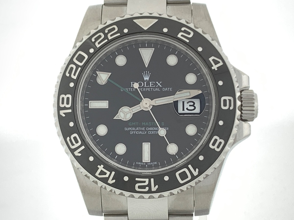 ロレックス(ROLEX) GMTマスターII ブラック 116710LN ステンレススティール