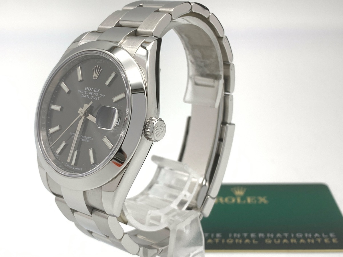 ロレックス(ROLEX) デイトジャスト 41 スレート [グレー系] 126300 ステンレススティール オイスターブレス