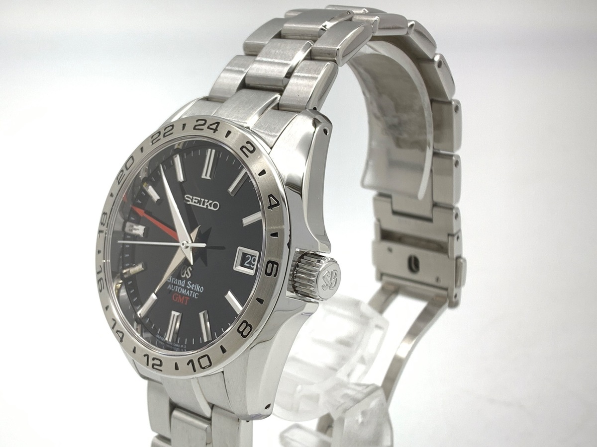 グランドセイコー メカニカル GMT ブラック SBGM001/9S56-00A0 ステンレススティール
