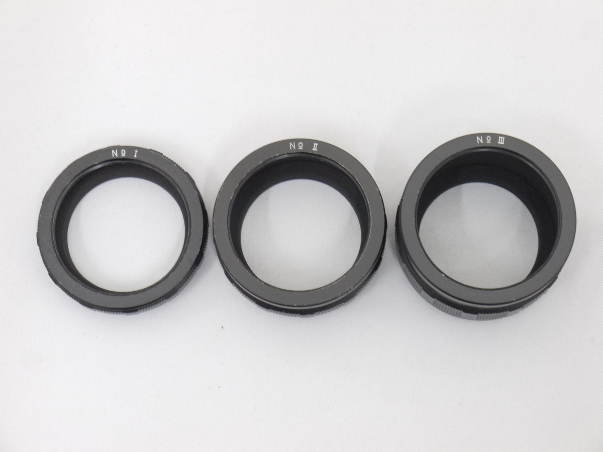 ペンタックス　タクマーレンズ用　中間リング　3個セット（中古品） 中古：B(並品)】ペンタックス 接写リング(M42用) セット(NO.1、2、3