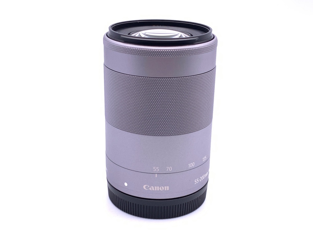 Canon EF-M 55-200mm IS STM シルバー未使用 中古：AB(良品)】キヤノン EF-M55-200mm F4.5-6.3 IS STM シルバー