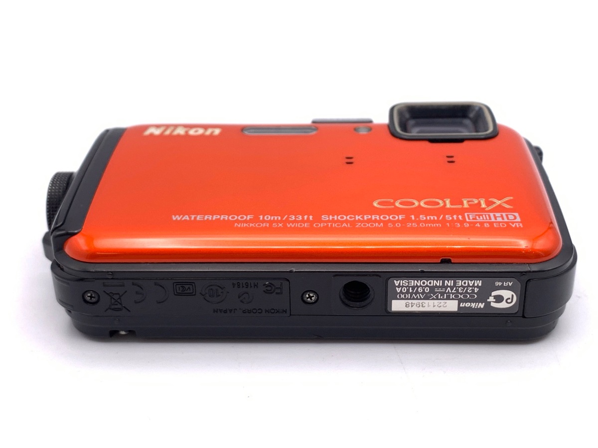 中古：AB(良品)】ニコン COOLPIX AW100 サンシャインオレンジ