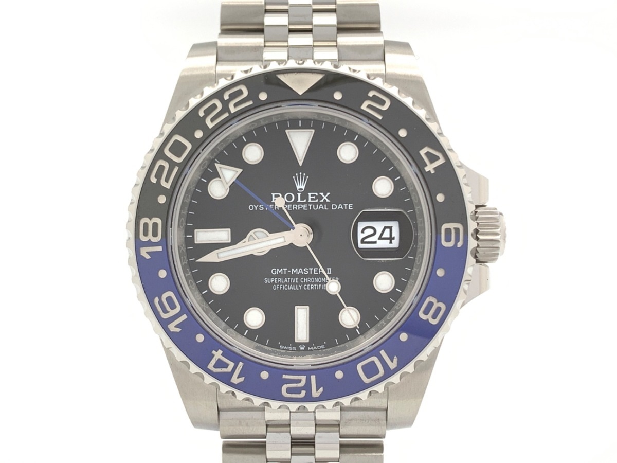 中古：A(美品)】ロレックス(ROLEX) GMTマスターII ブラック 126710BLNR 