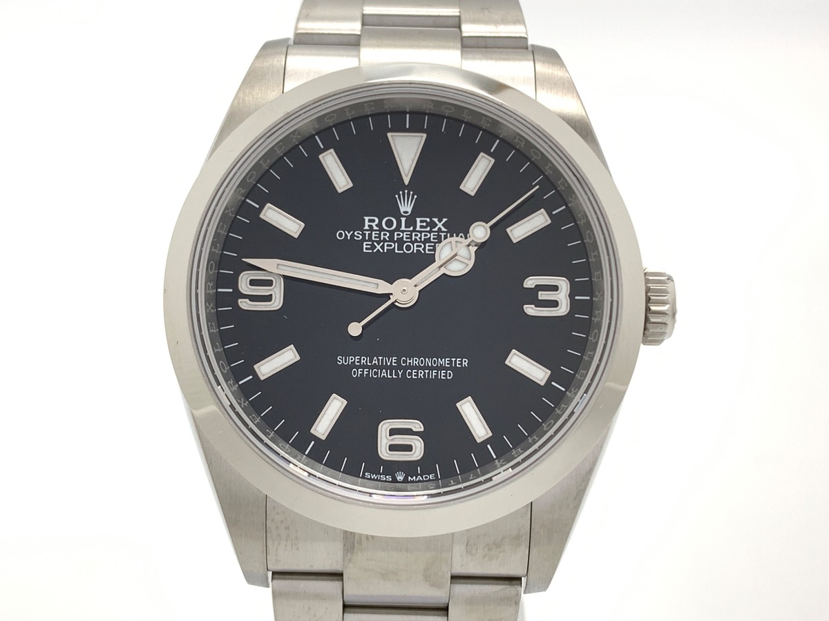 ロレックス(ROLEX) エクスプローラーI ブラック 124270 ステンレススティール