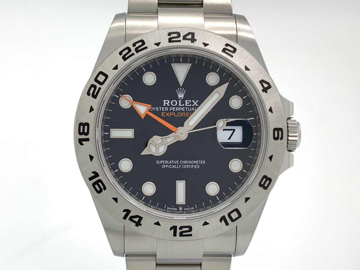ロレックス(ROLEX) エクスプローラーII ブラック 226570 ステンレススティール