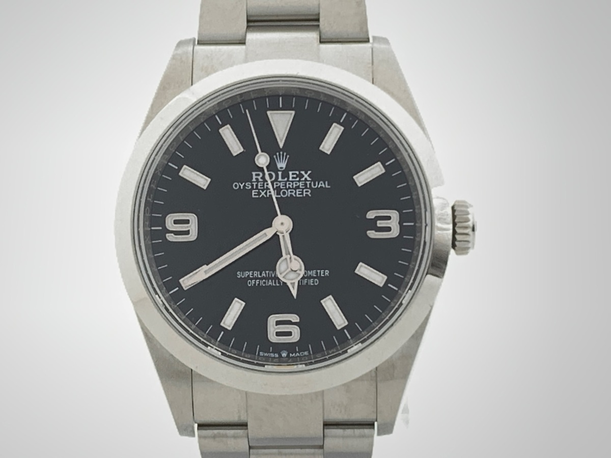ロレックス(ROLEX) エクスプローラーI ブラック 124270 ステンレススティール