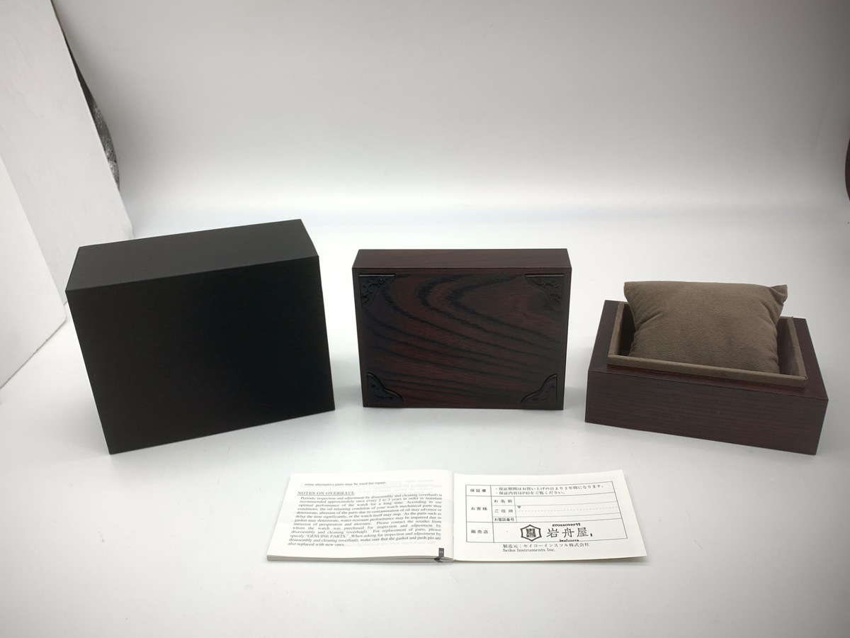 セイコー SHIZUKU-ISHI ブラック NC77-003/TNC770101 ステンレススティール レザーベルト 雫石高級時計工房