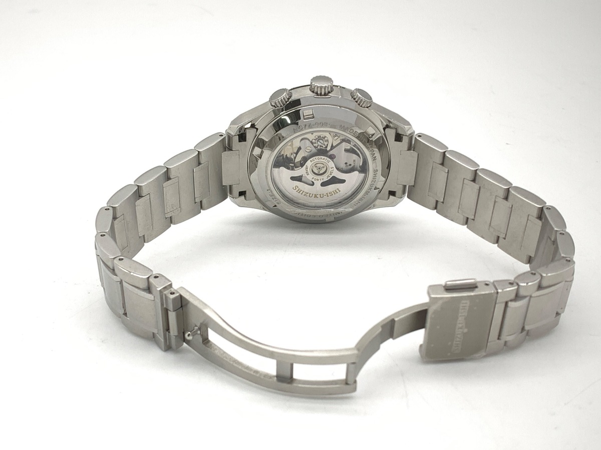 セイコー SHIZUKU-ISHI シルバー NC77-003/TNC770122 ステンレススティール アラビア SSブレス 雫石高級時計工房