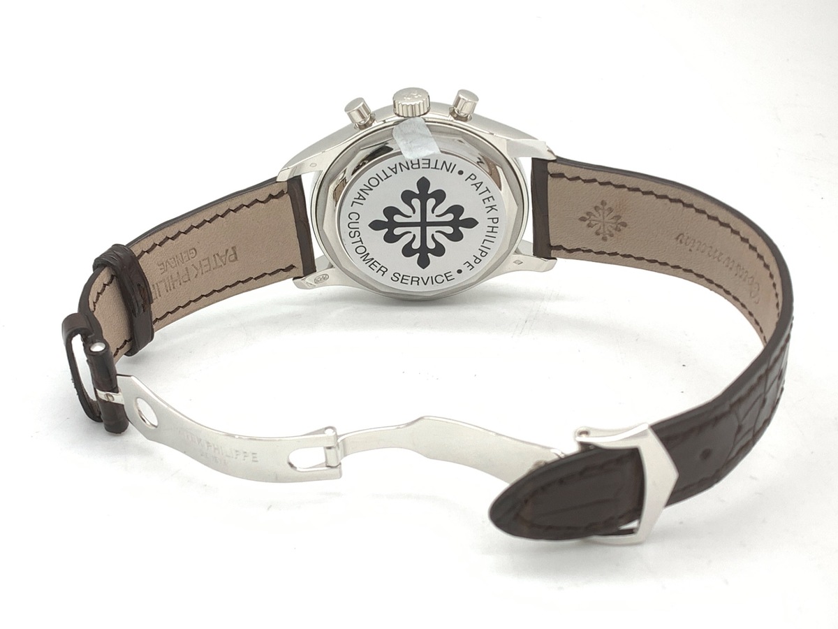 パテックフィリップ アニュアルカレンダー クロノグラフ グレー 5960P-001 プラチナ