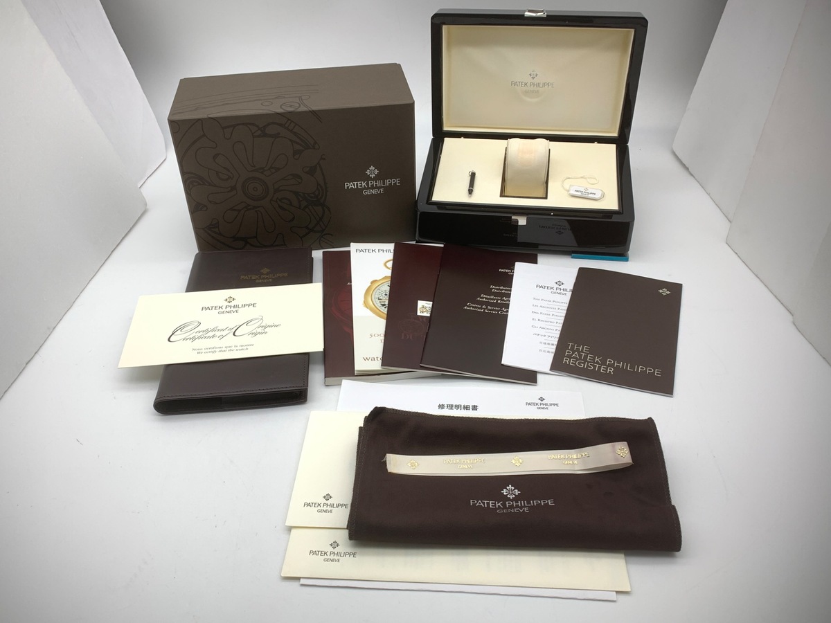 パテックフィリップ アニュアルカレンダー クロノグラフ グレー 5960P-001 プラチナ