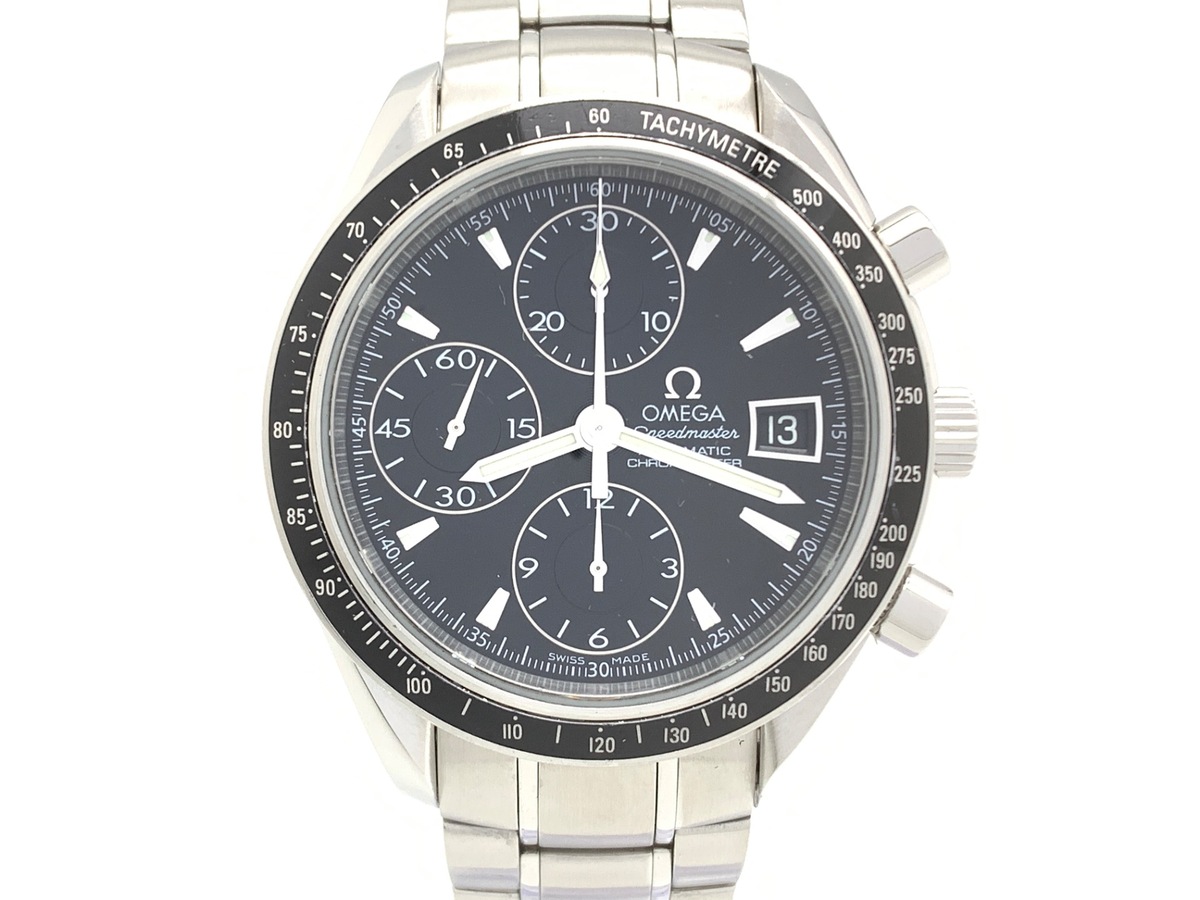 オメガ(OMEGA) スピードマスター デイト ブラック 3210.50 ステンレススティール