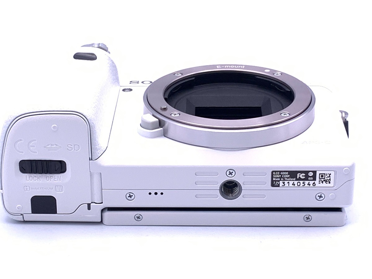 中古：AB(良品)】ソニー α6000 ボディ ホワイト [ILCE-6000
