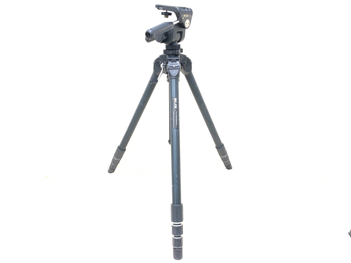 中古】スリック ザ プロフェッショナル4 NS 3ウェイ雲台付き 4段大型