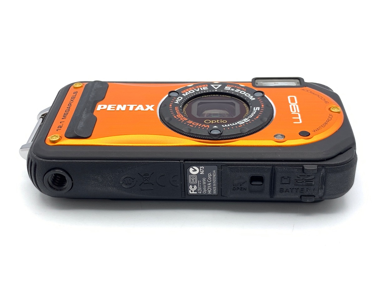 中古】ペンタックス Optio W90 シャイニーオレンジ｜｜カメラの