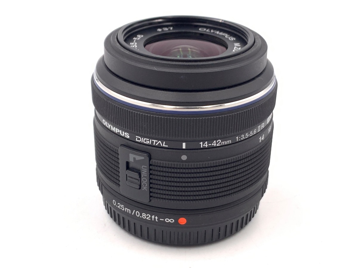 中古】オリンパス M.ZUIKO DIGITAL 14-42mm F3.5-5.6 II R ブラック