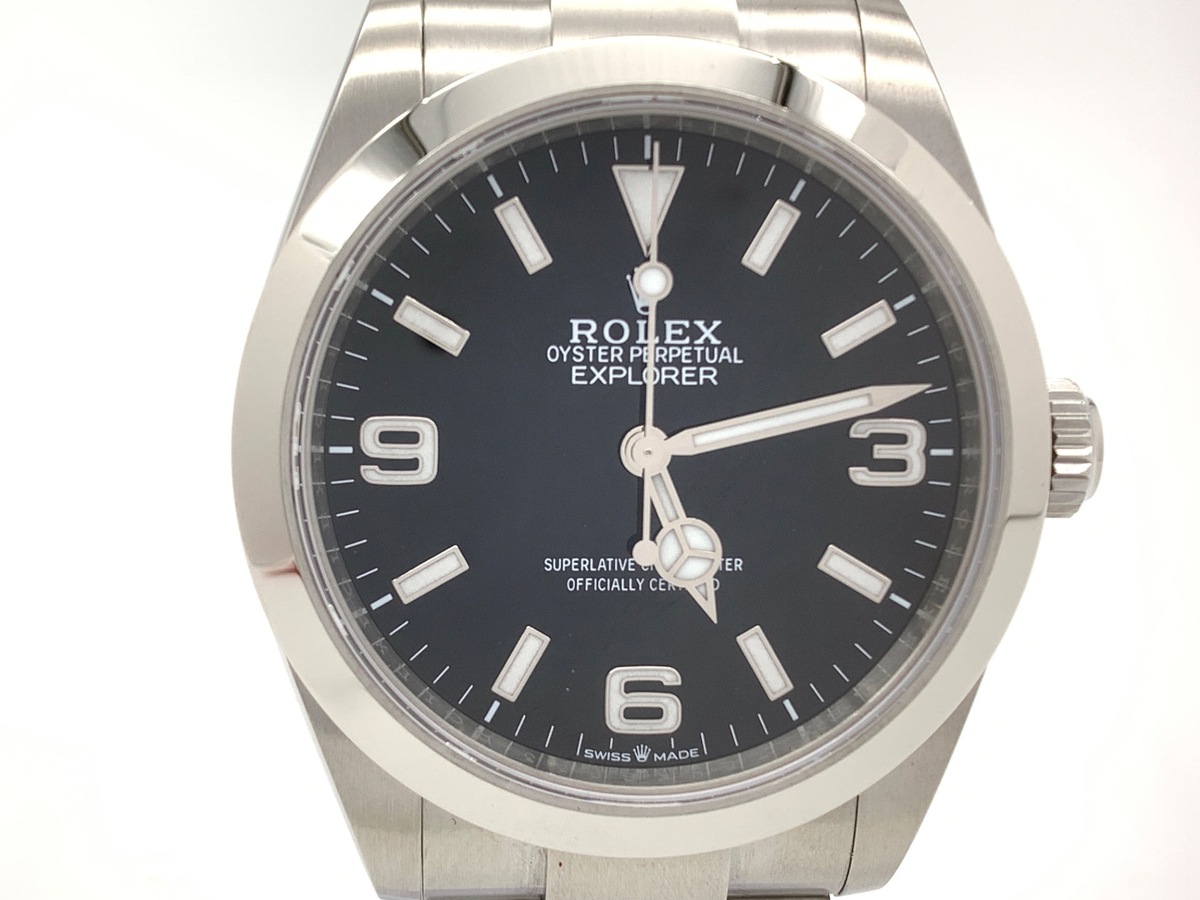 ロレックス(ROLEX) エクスプローラーI ブラック 224270 ステンレススティール