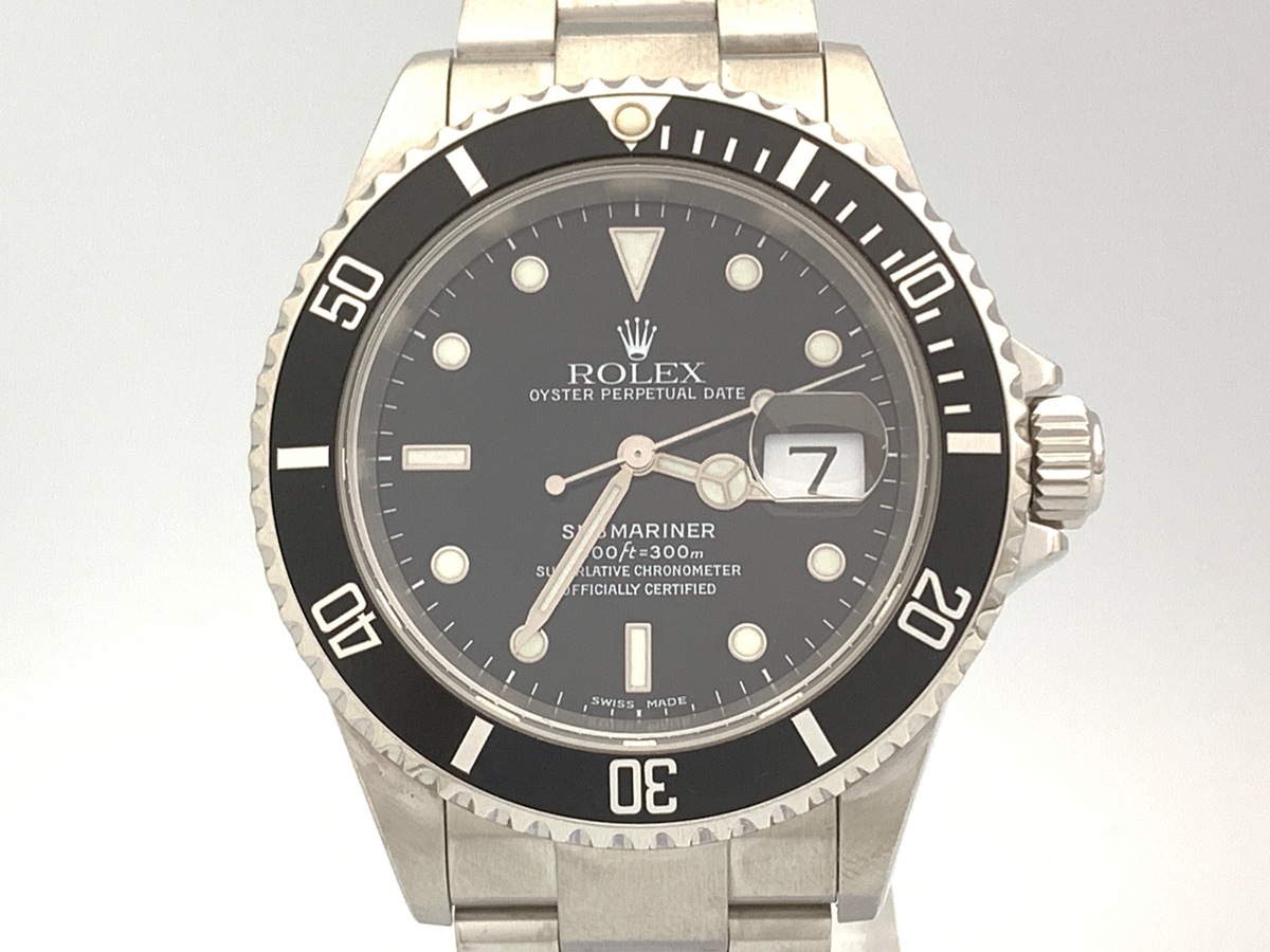 ロレックス(ROLEX) サブマリーナー デイト ブラック 16610 ステンレススティール クロノメーター表記