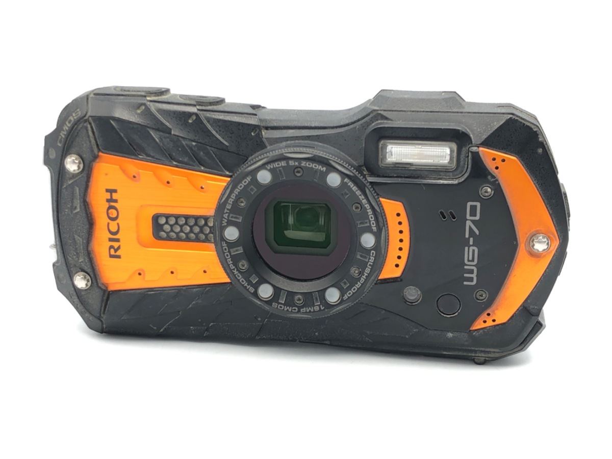 RICOH - RICOH(リコー) WG-70 耐衝撃耐寒防水デジタルカメラ オレンジ Amazon | RICOH WG-70 オレンジ リコー本格防水デジタルカメラ