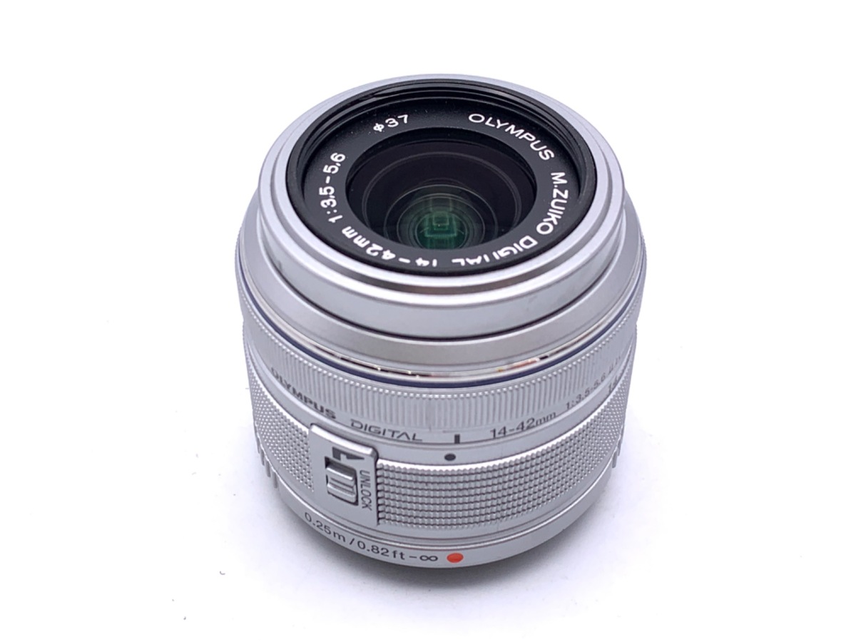 中古】オリンパス M.ZUIKO DIGITAL 14-42mm F3.5-5.6 II R シルバー