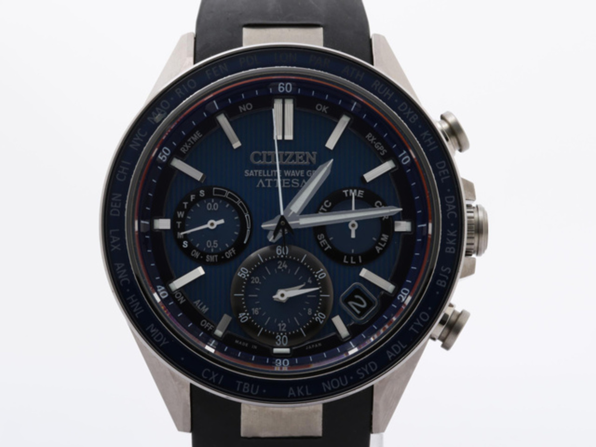 シチズン アテッサ アクトライン ブルー CC4050-18L チタン