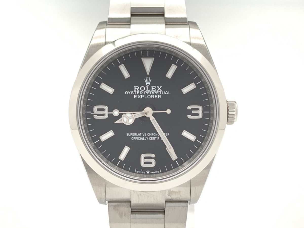 ロレックス(ROLEX) エクスプローラーI ブラック 124270 ステンレススティール