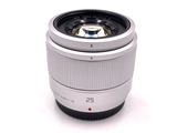 中古】パナソニック LUMIX G 25mm F1.7 ASPH. [H-H025S] シルバー 在庫