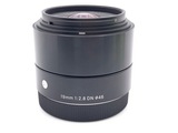 中古】シグマ 19mm F2.8 DN ソニーEマウント用 ブラック 在庫