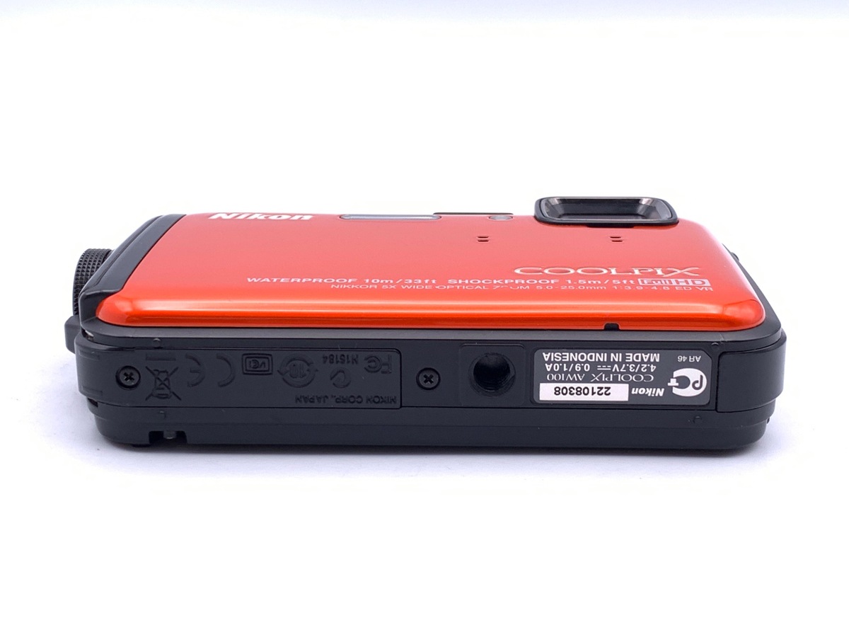 中古：B(並品)】ニコン COOLPIX AW100 サンシャインオレンジ