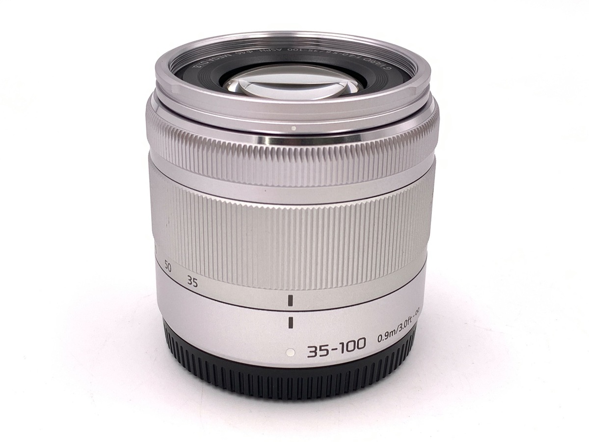 【中古】望遠レンズ パナソニック H-FS35100【レンズフード付き】 LUMIX G VARIO 35-100mm/F4.0-5.6 ASPH./MEGA O.I.S H-FS35100-S