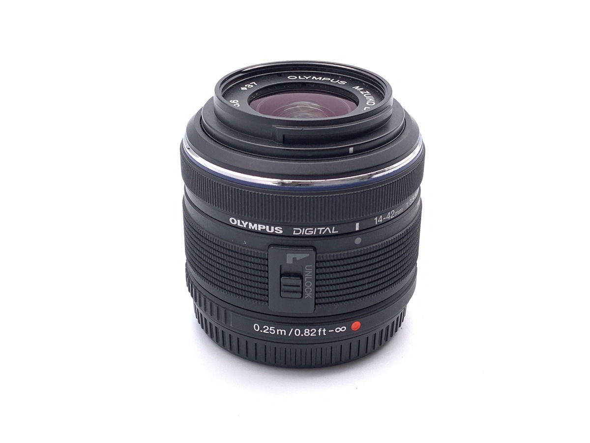 中古】オリンパス M.ZUIKO DIGITAL 14-42mm F3.5-5.6 II R ブラック