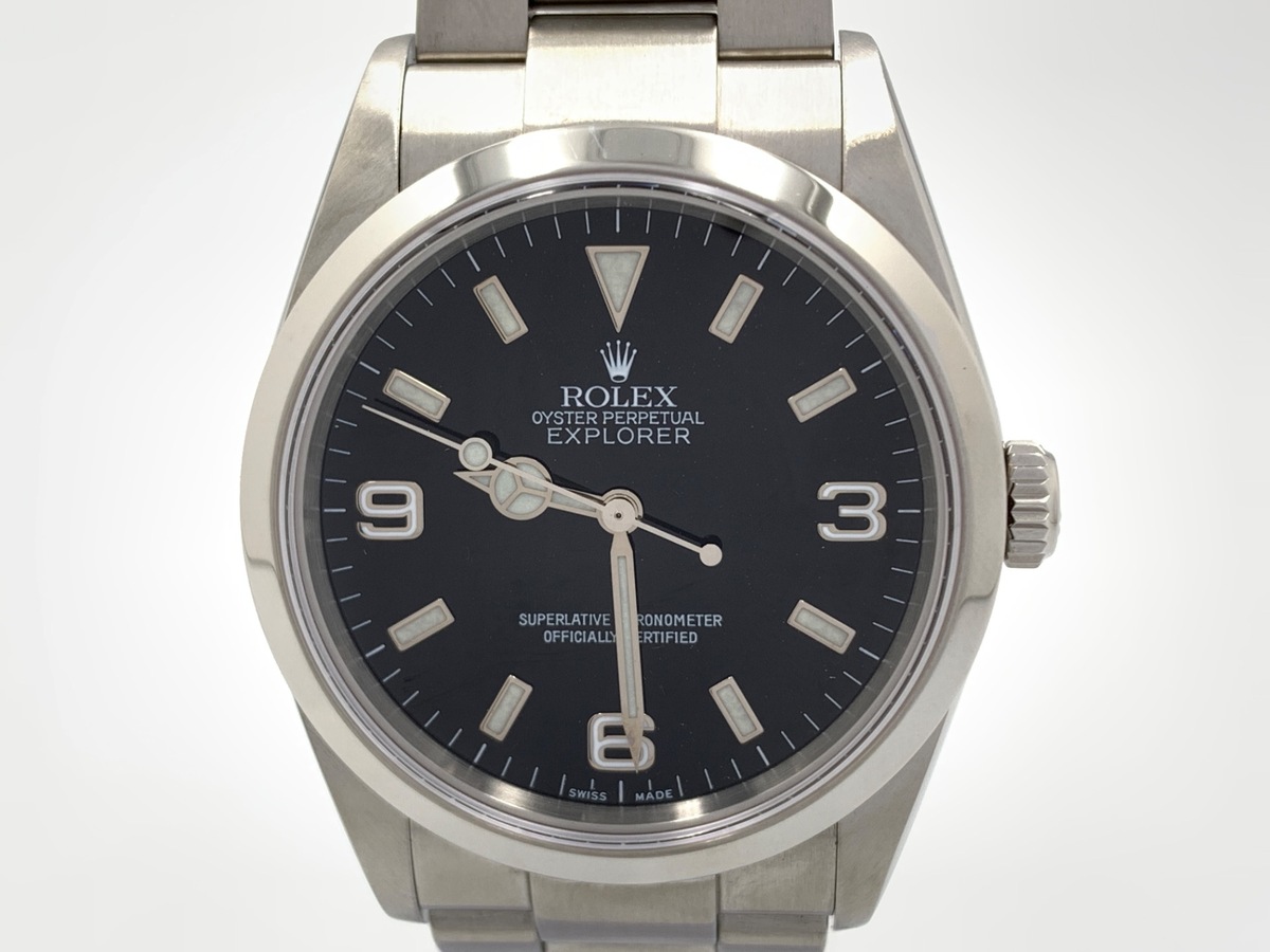 ロレックス(ROLEX) エクスプローラーI ブラック 114270 ステンレススティール