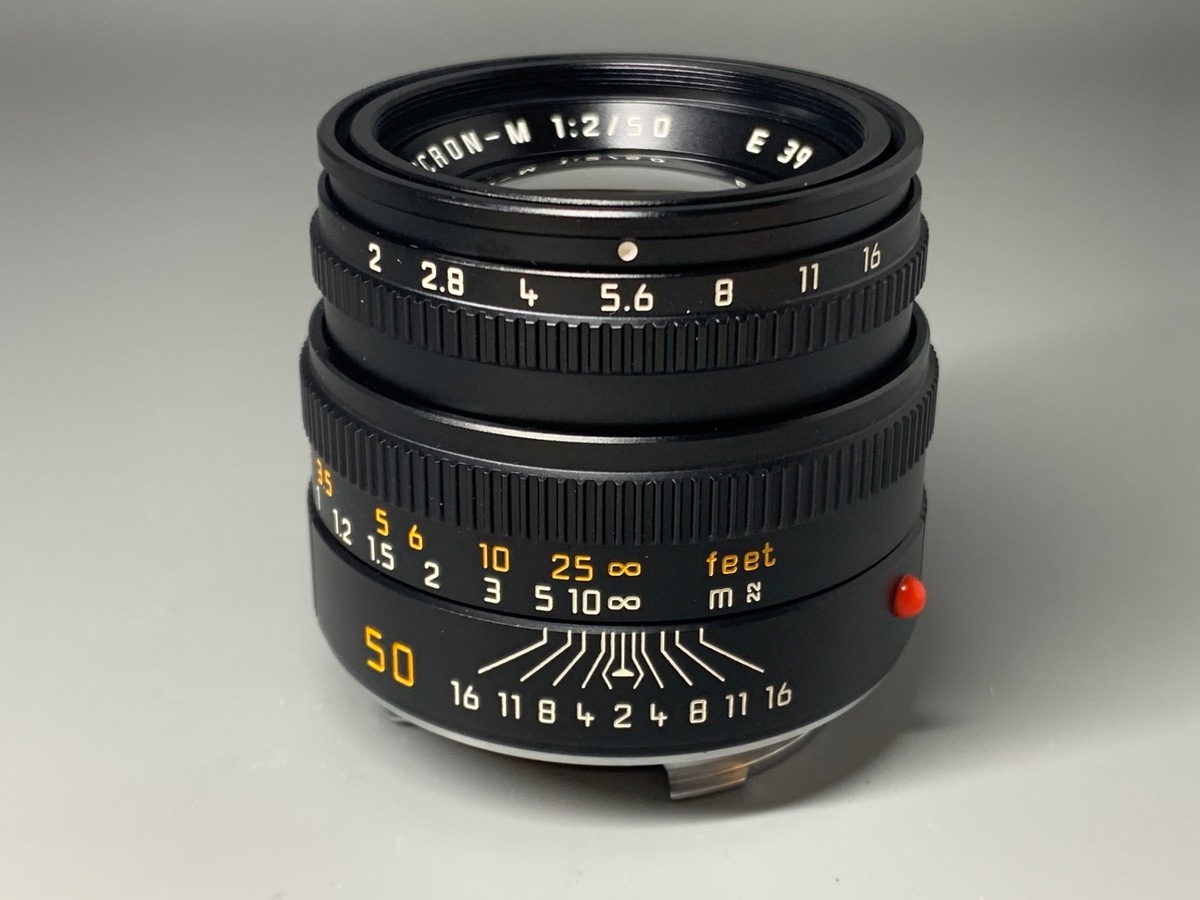 中古：AB(良品)】ライカ ズミクロンM 50mm F2 フード内蔵 ブラック