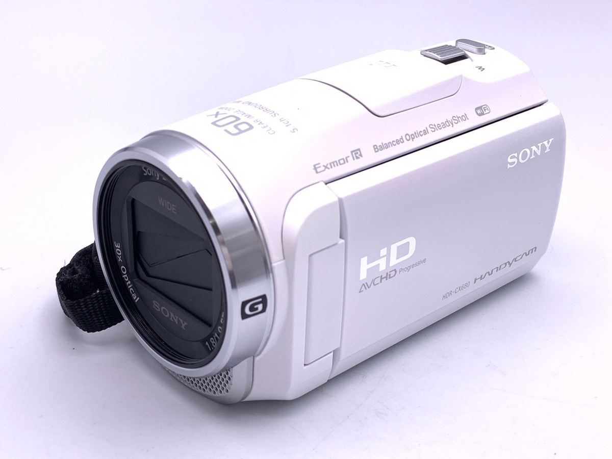 中古】ソニー デジタルHDビデオカメラレコーダー HDR-CX680 W ホワイト