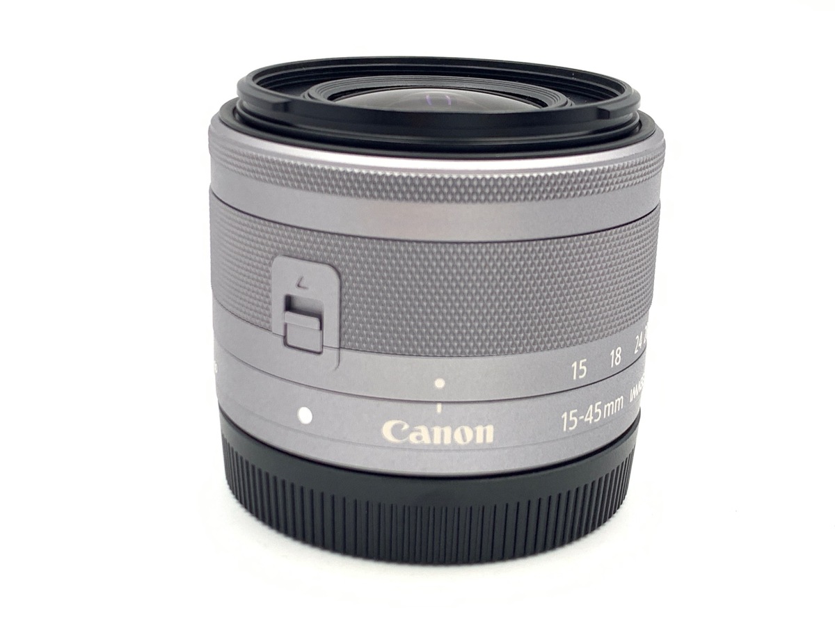 中古：AB(良品)】キヤノン EF-M15-45mm F3.5-6.3 IS STM シルバー 