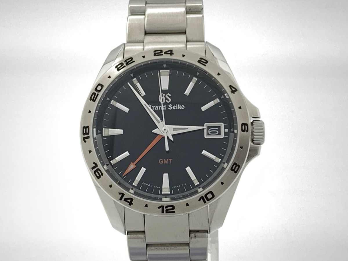 グランドセイコー クォーツ GMT ブラック SBGN003/9F86-0AB0 ステンレススティール