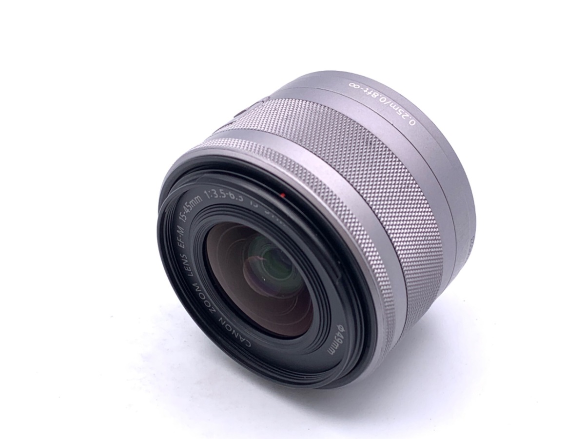 中古】キヤノン EF-M15-45mm F3.5-6.3 IS STM シルバー｜｜カメラの