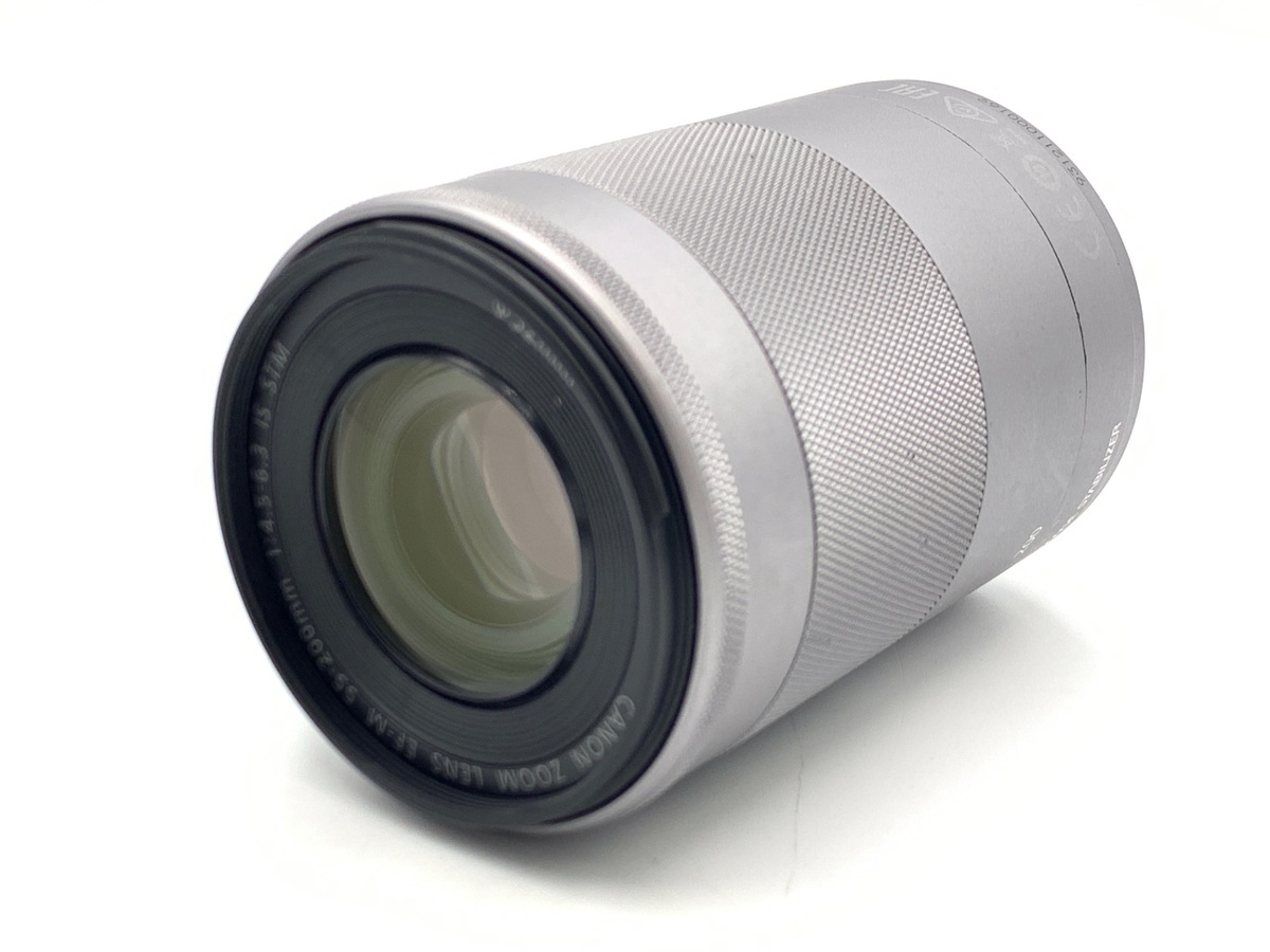 中古】キヤノン EF-M55-200mm F4.5-6.3 IS STM シルバー｜｜カメラの