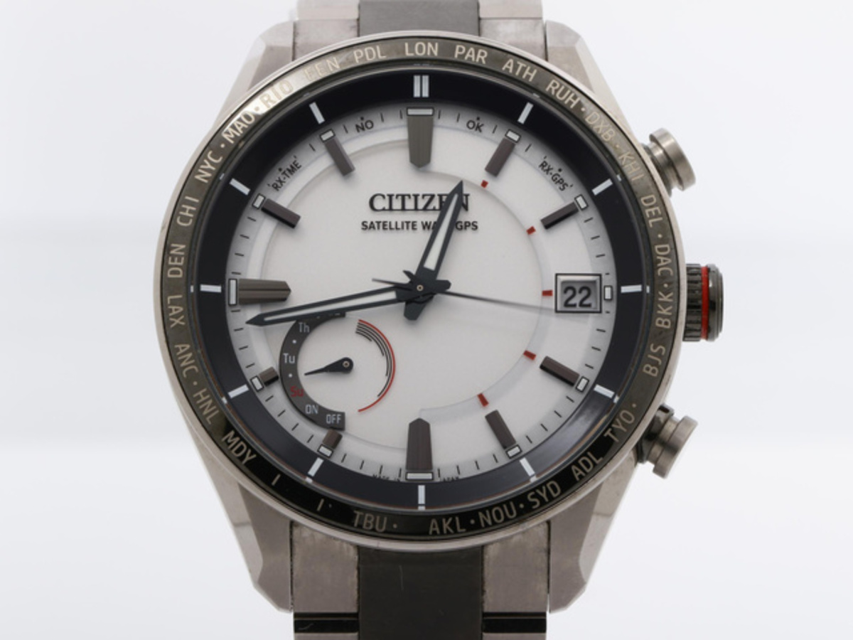 シチズン アテッサ ダイレクトフライト ホワイト CC3085-51A/F150-T025811 チタン