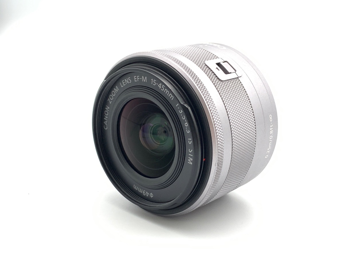Canon - Canon 標準ズームレンズ EF-M15-45mm (シルバー) EF-M Canon EF-M15-45mm F3.5-6.3 IS STM シルバー キヤノン