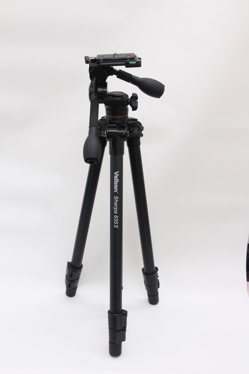 Velbon Sherpa 635II カメラ三脚 PHD-65Q 雲台付き Velbon Sherpa 635ii 三脚 雲台 クイックシュー Sherpa Velbon 三脚 0