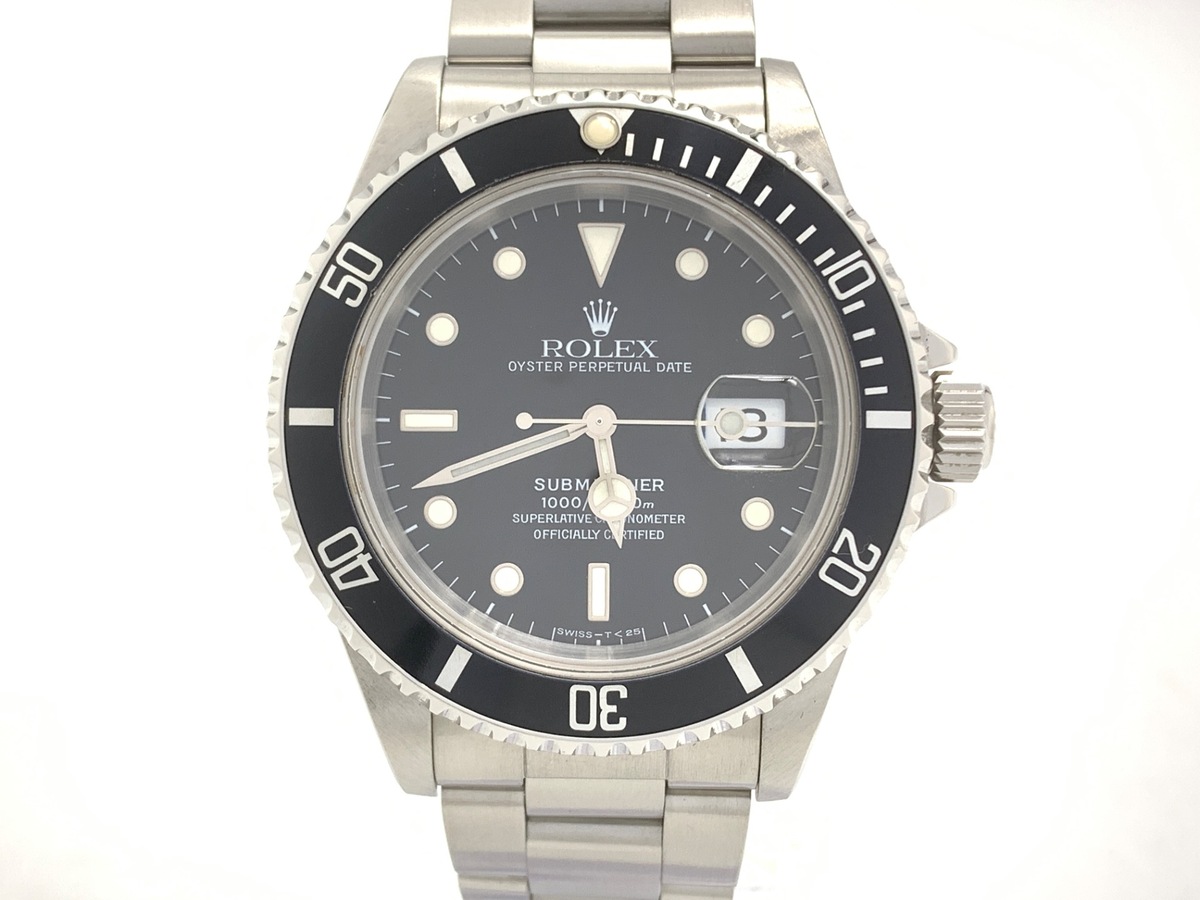 ロレックス(ROLEX) サブマリーナー デイト ブラック 16610 ステンレススティール クロノメーター表記