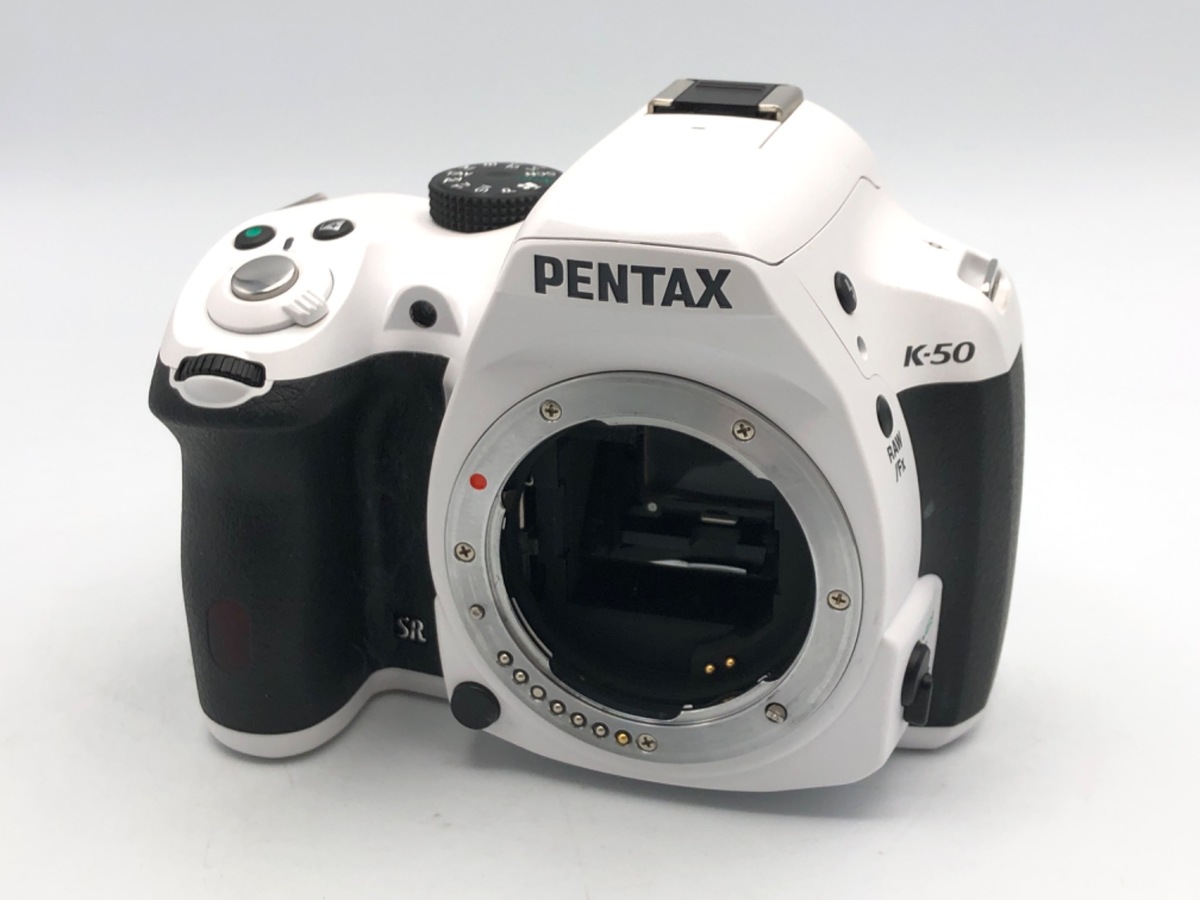 中古：AB(良品)】ペンタックス K-50 ボディ ホワイト | 2447590061710