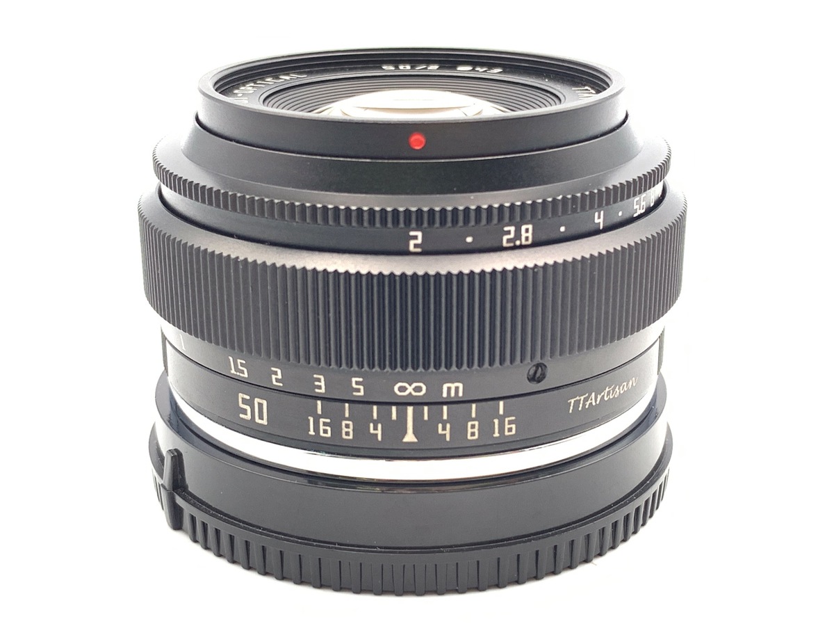 銘匠光学 TTArtisan 50mm f/2 ソニーE用 ブラック 中古：B(並品)】銘匠光学 TTArtisan 50mm f/2 ソニーE用 ブラック