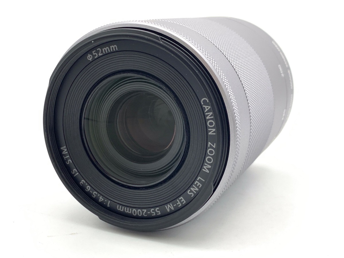 中古】キヤノン EF-M55-200mm F4.5-6.3 IS STM シルバー｜｜カメラの