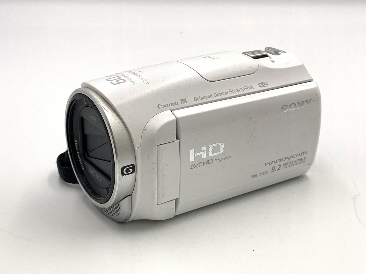 ソニー SONY Handycam HDR-CX670 ホワイト ビデオカメラ HDR-CX670