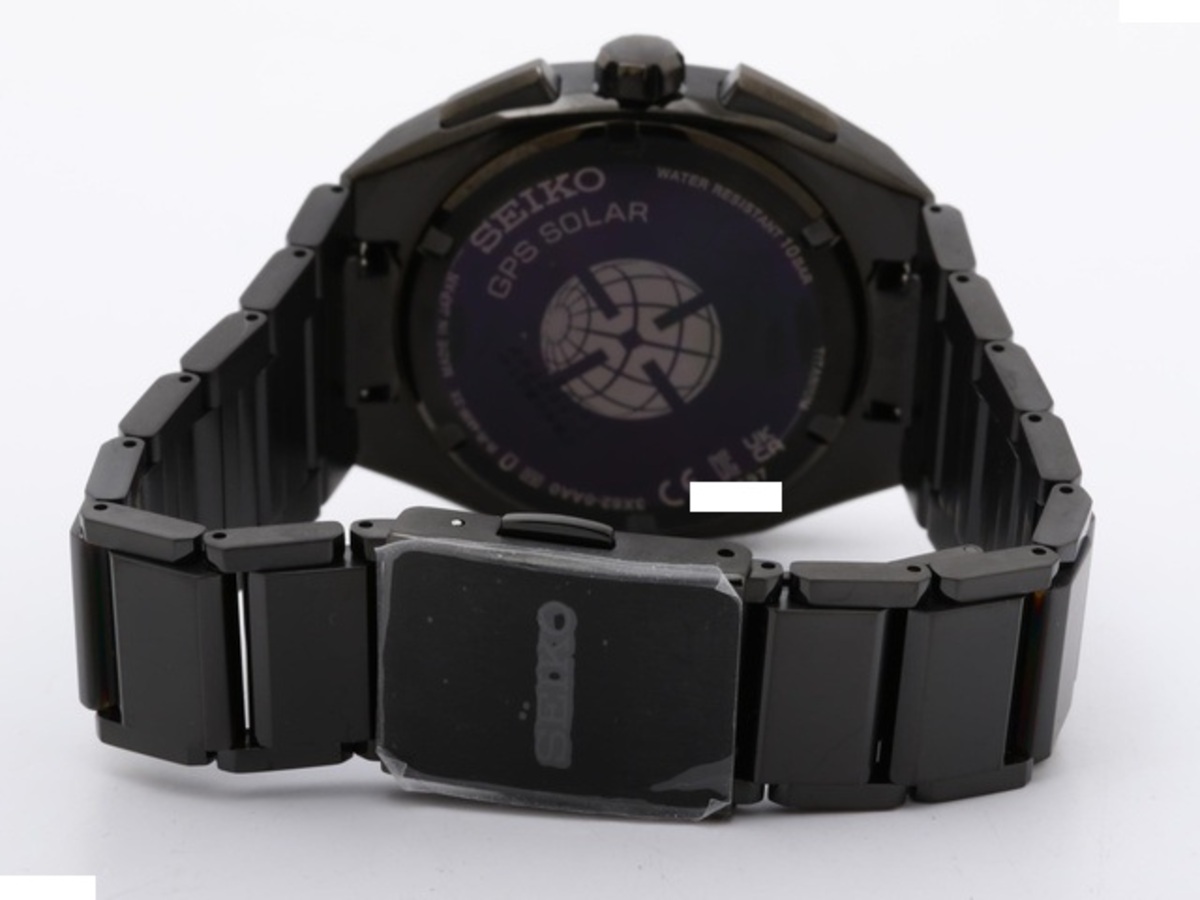 【稼働 箱 保証書付き】SEIKO アストロン ブラック文字盤 チタン 腕時計 セイコー アストロン ブラック SBXD015/3X62-0AA0 チタン｜カメラの