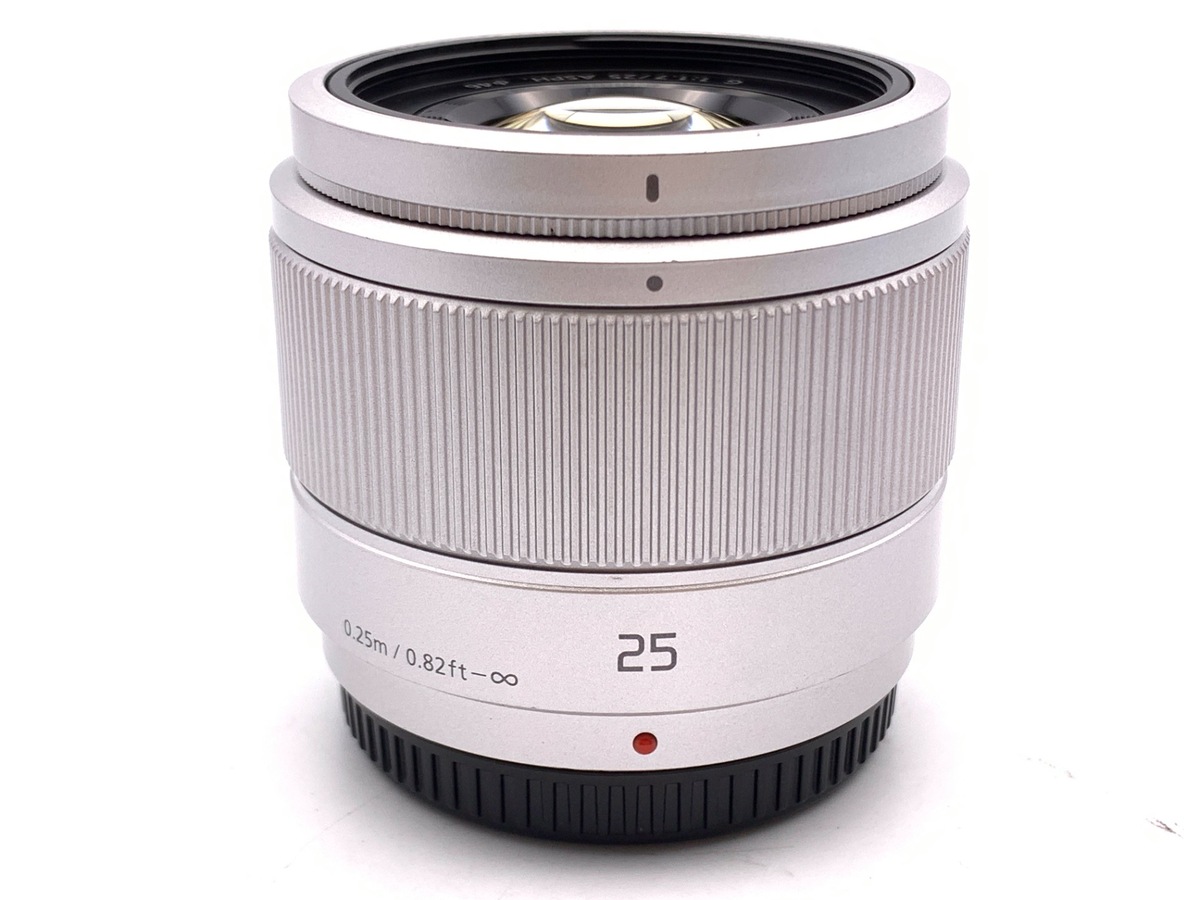中古】パナソニック LUMIX G 25mm F1.7 ASPH. [H-H025S] シルバー 在庫