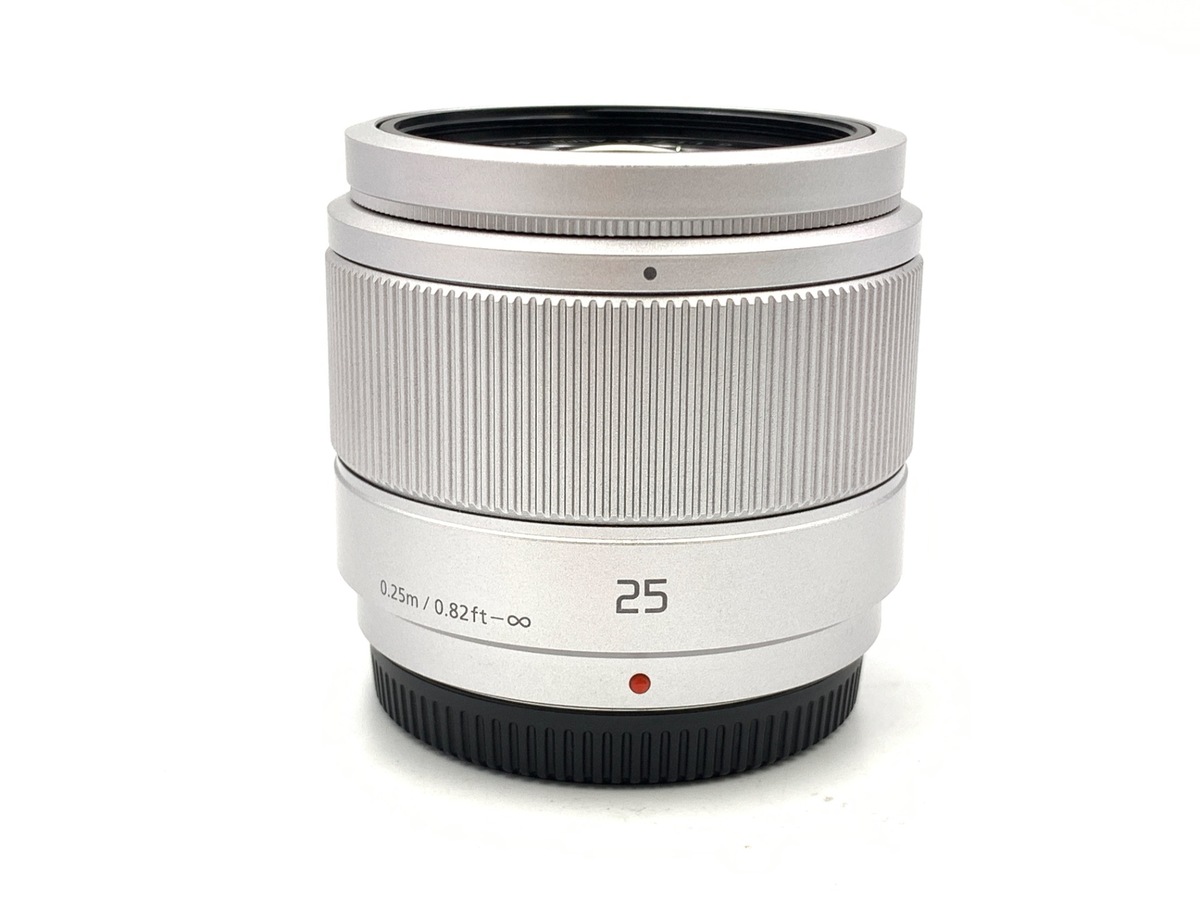 中古】パナソニック LUMIX G 25mm F1.7 ASPH. [H-H025S] シルバー 在庫